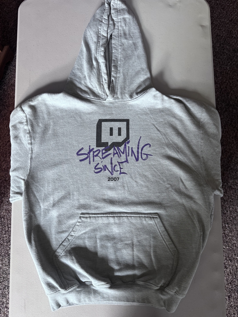 Twitch 'Streaming Since 2007' Gray Hoodie